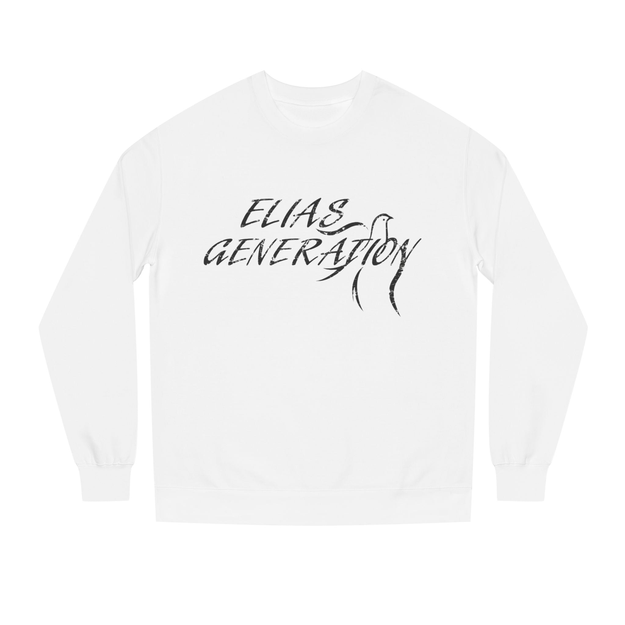 Elias Generation Crewneck Sweatshirt — Script Logo Casual Pullover