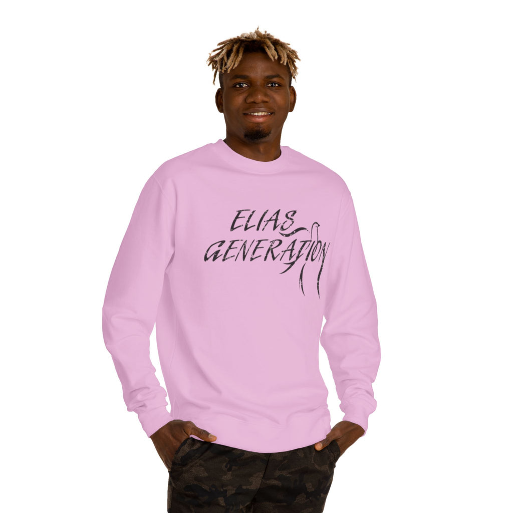 Elias Generation Crewneck Sweatshirt — Script Logo Casual Pullover