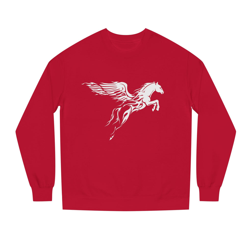 Pegasus Crewneck Sweatshirt — Subtle Winged Horse Graphic