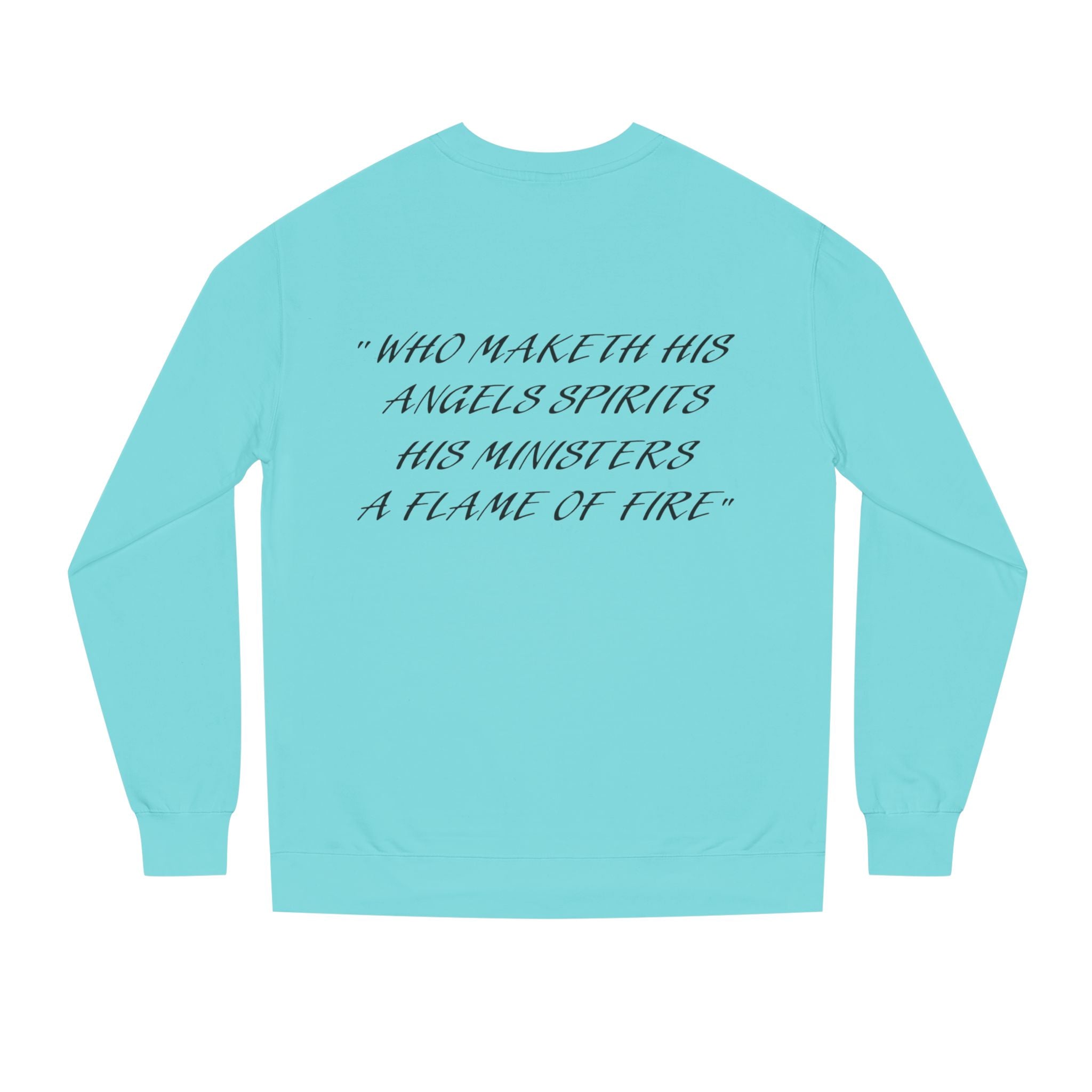 Pegasus Winged Horse Crewneck Sweatshirt — Script Quote Back Design