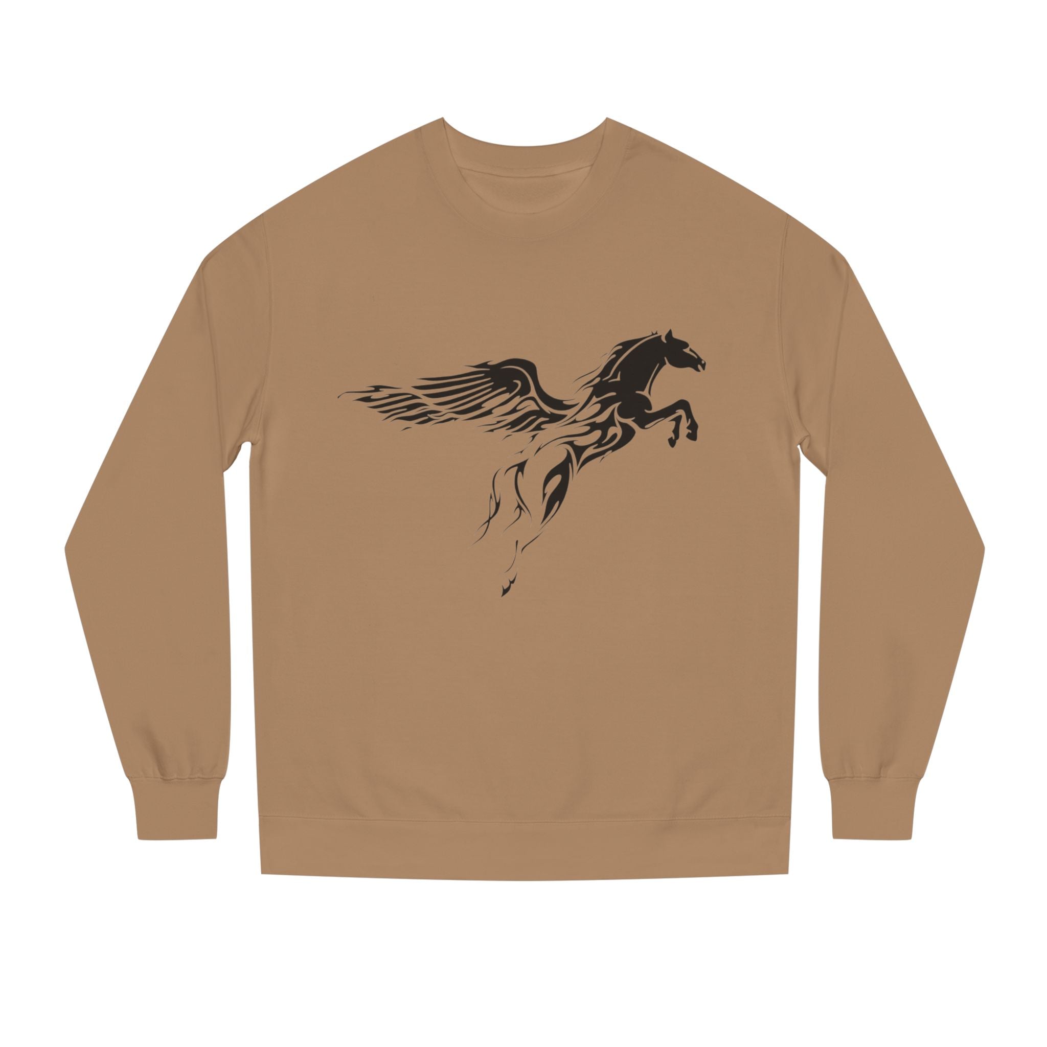 Pegasus Winged Horse Crewneck Sweatshirt — Script Quote Back Design
