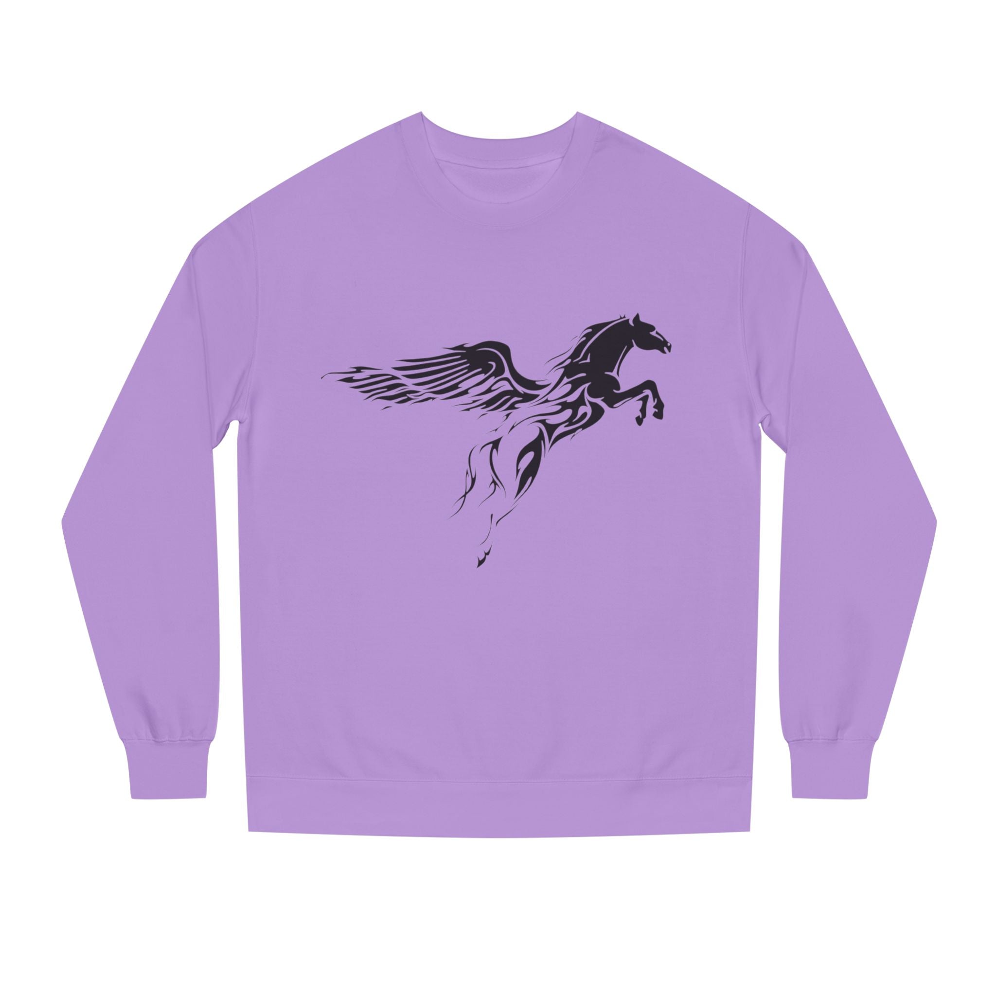 Pegasus Winged Horse Crewneck Sweatshirt — Script Quote Back Design