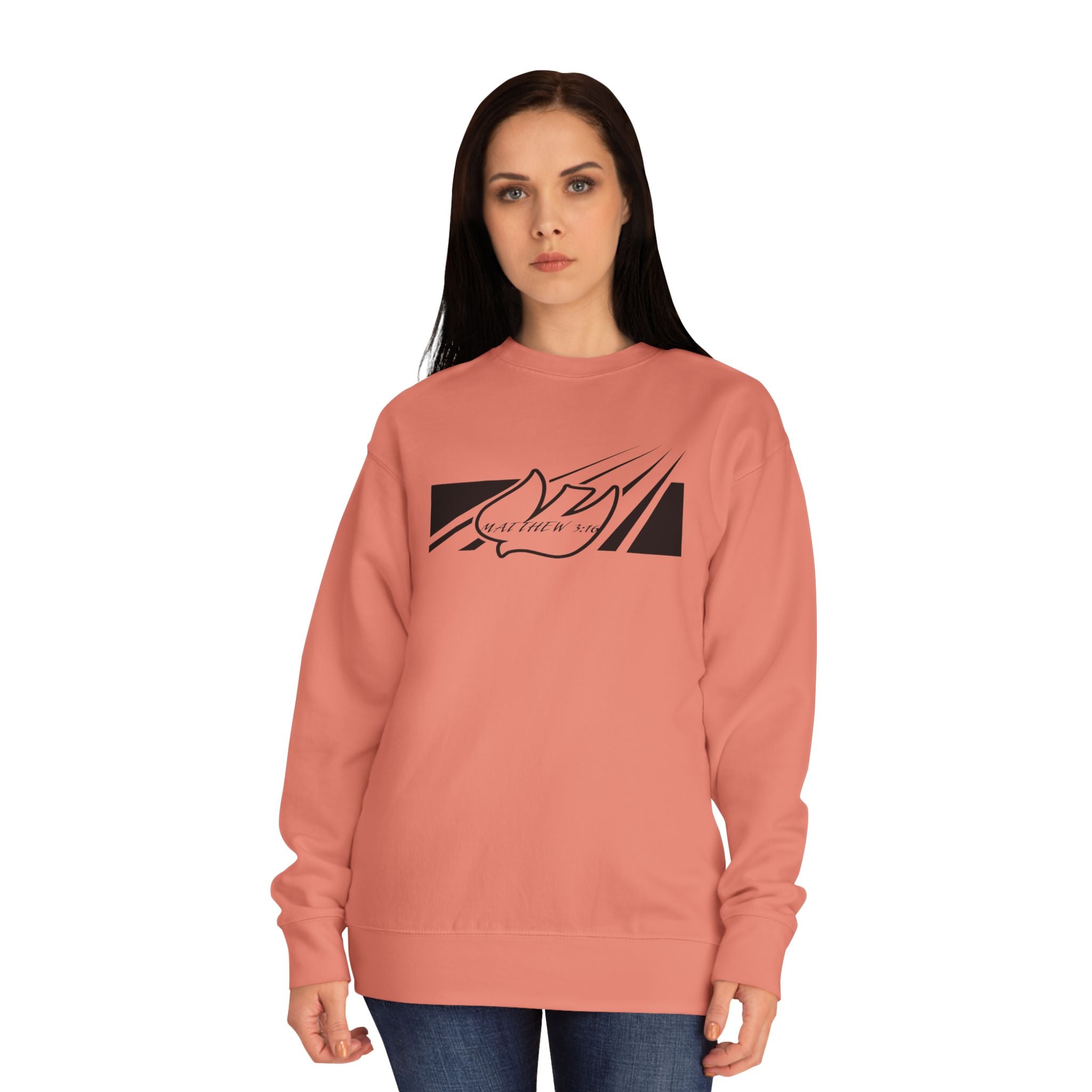 Dove Flight Sweatshirt — Minimalist Peace Dove Graphic Crewneck