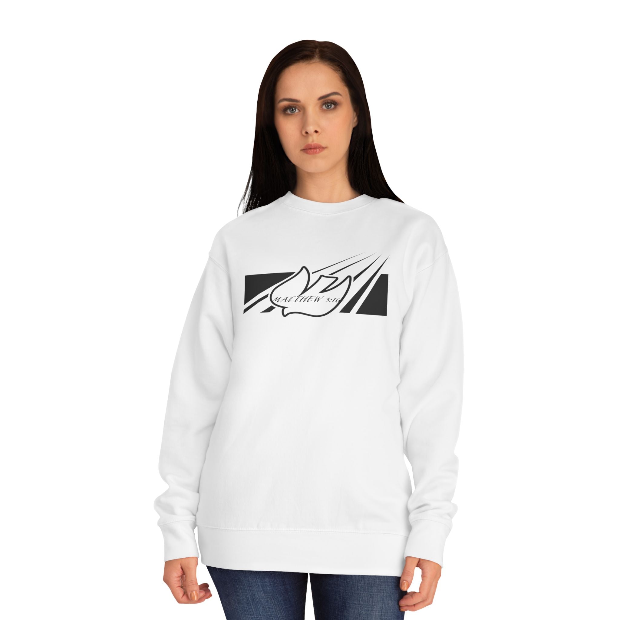 Dove Flight Sweatshirt — Minimalist Peace Dove Graphic Crewneck